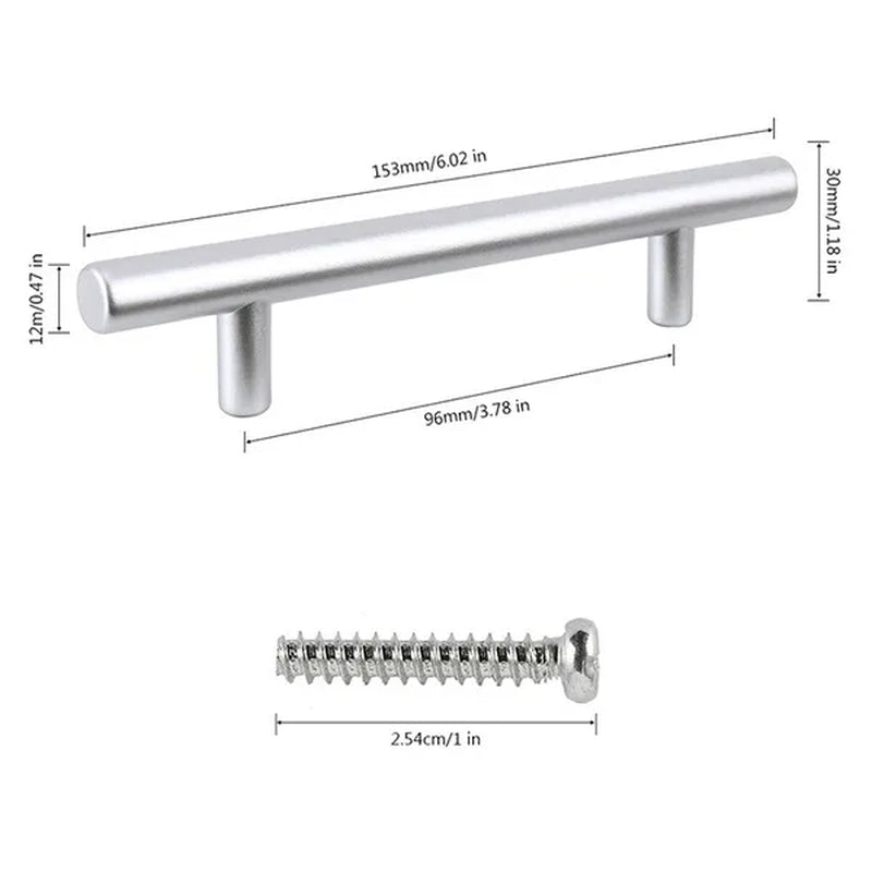 10PCS/25PCS 6 Inch Kitchen Handle Furniture Cabinet Hardware Drawer T Bar Handle Pull Modern Home Living