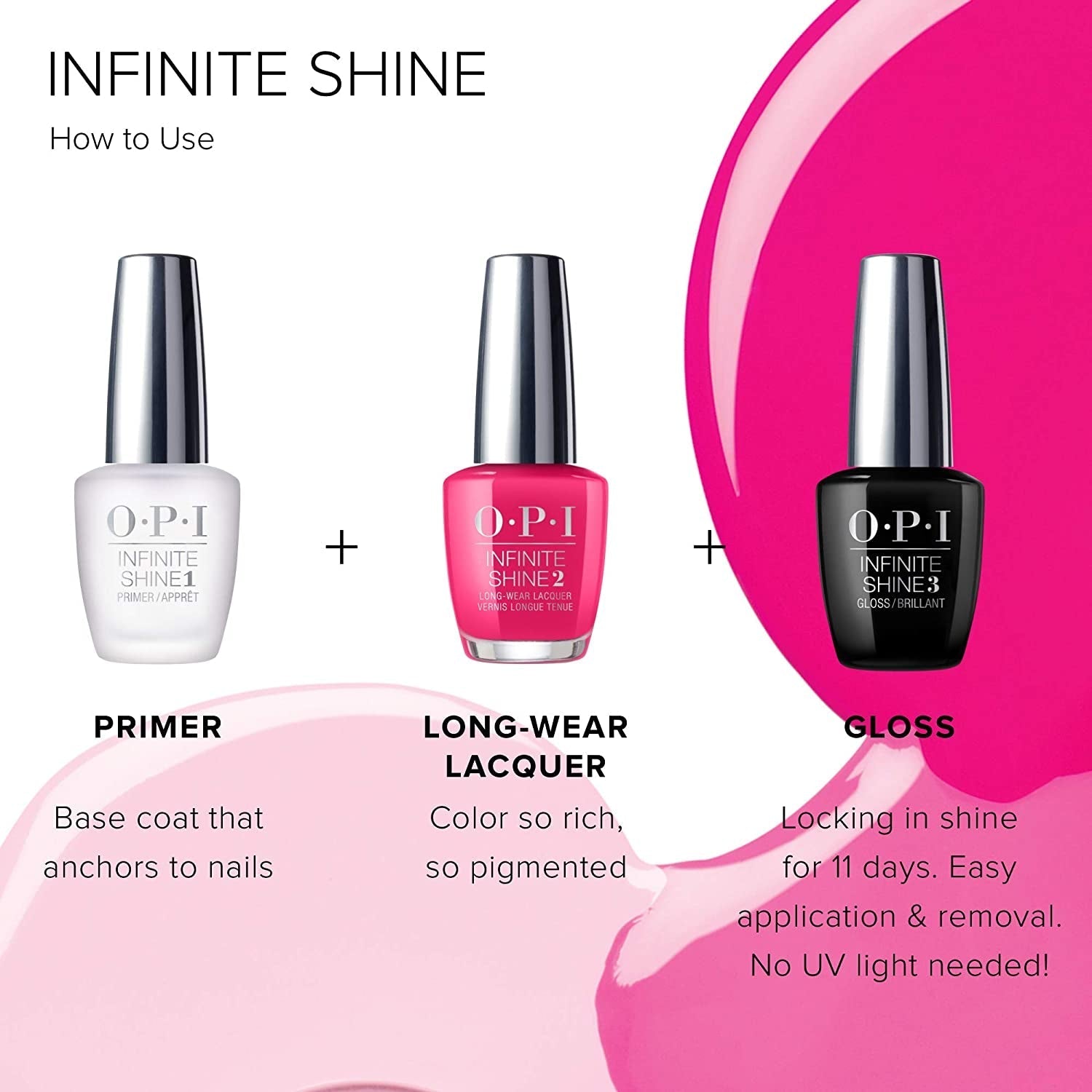 OPI Infinite Shine 2 Long-Wear Lacquer, Alpine Snow, White Long-Lasting Nail Polish, 0.5 fl oz, 22777754100