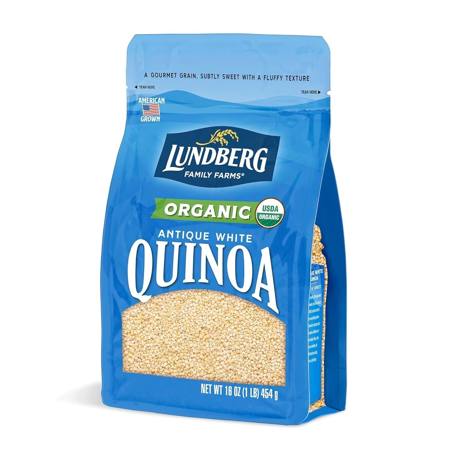 Family Farms - Organic Quinoa Antique White, 9 Essential Amino Acids, Excellent Source of Protein & Fiber, Non-Gmo, Gluten-Free, USDA Certified Organic, Vegan, Kosher (16 Oz)