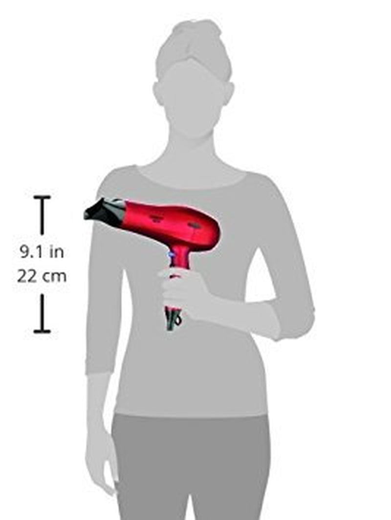 1875 Watt Velvet Touch Hair Dryer, Red