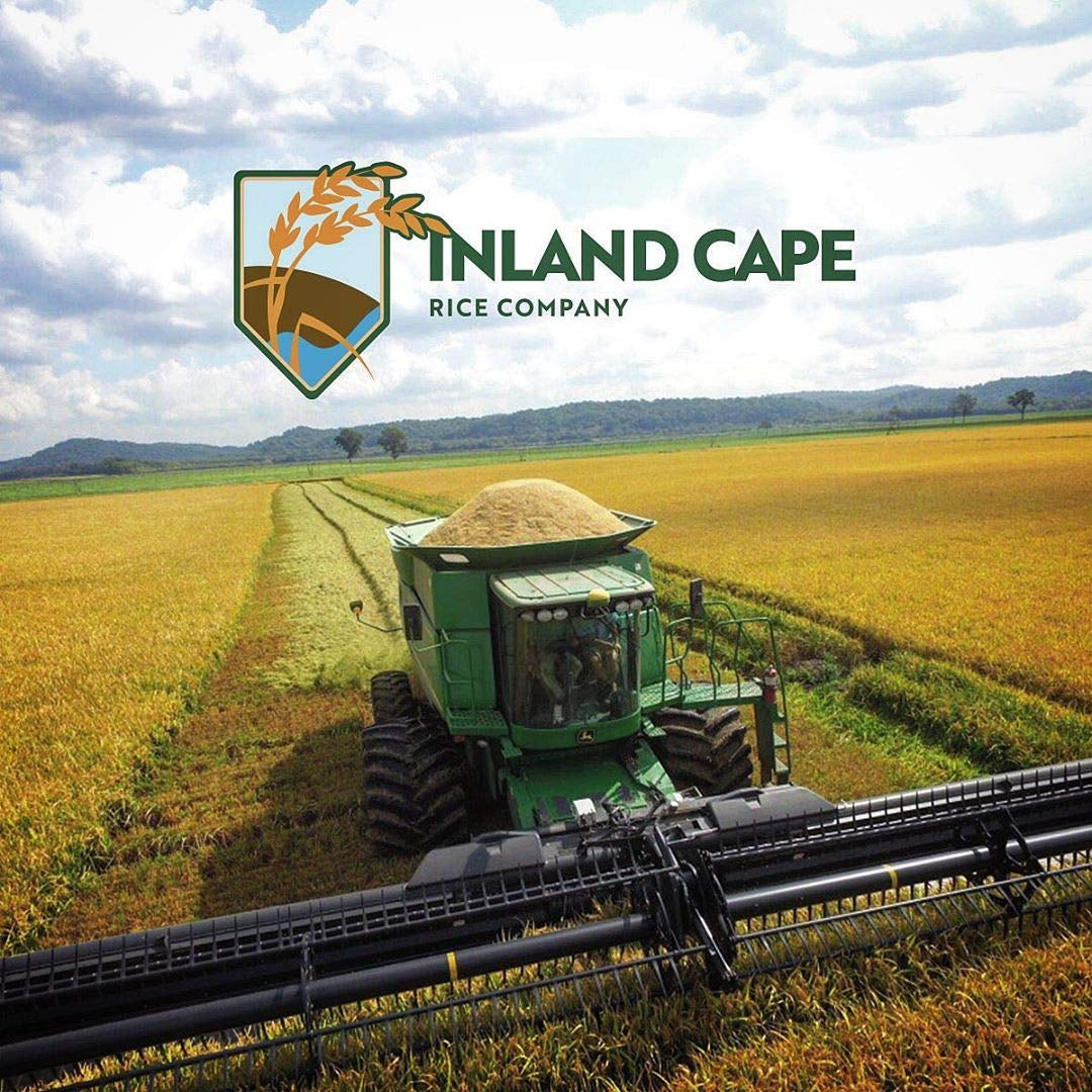 Inland Cape Rice, Long-Grain White Rice - Non-Gmo, USA Grown, 25 Lb Bag