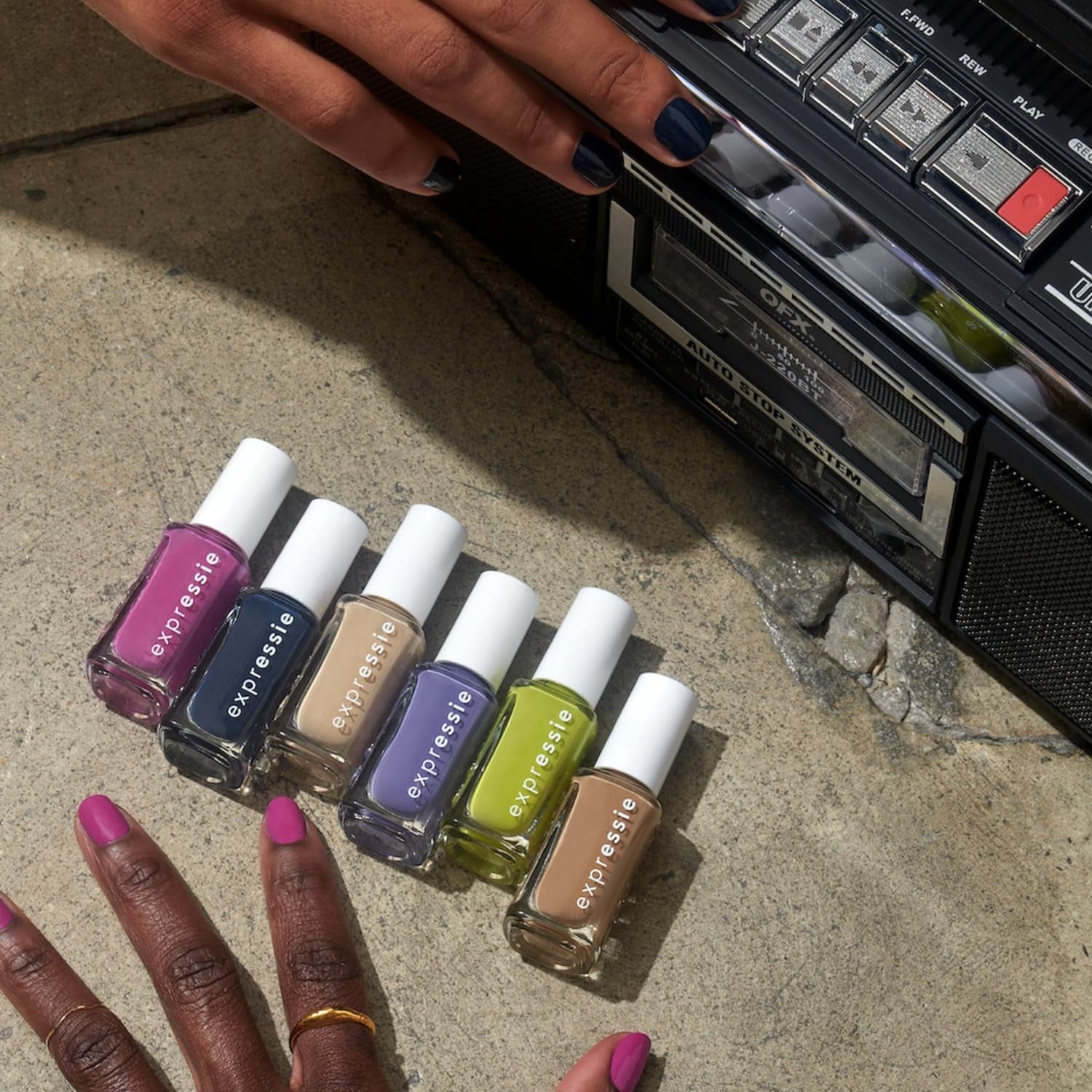 Expr Nail Polish, Quick-Dry Green Nail Polish, Power Moves, Vegan, Main Character Moment, 0.33 Fl Oz