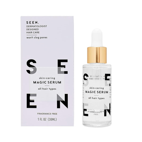 Magic Serum, Fragrance Free - Non-Comedogenic & Sulfate-Free Hair Serum- anti Frizz- Dermatologist-Developed - Safe for Sensitive, Eczema & Acne Prone Skin