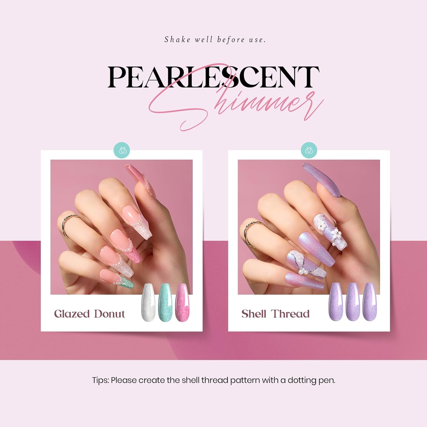 Nail Set 20 Colors Healing Elixir Collection Manicure Kit Pink Neutral Purple Blue Green Gel Nail Kit with 3Pcs Base Matte and Glossy Top Coat Soak off Uv for Women 2024 Ideal Gift