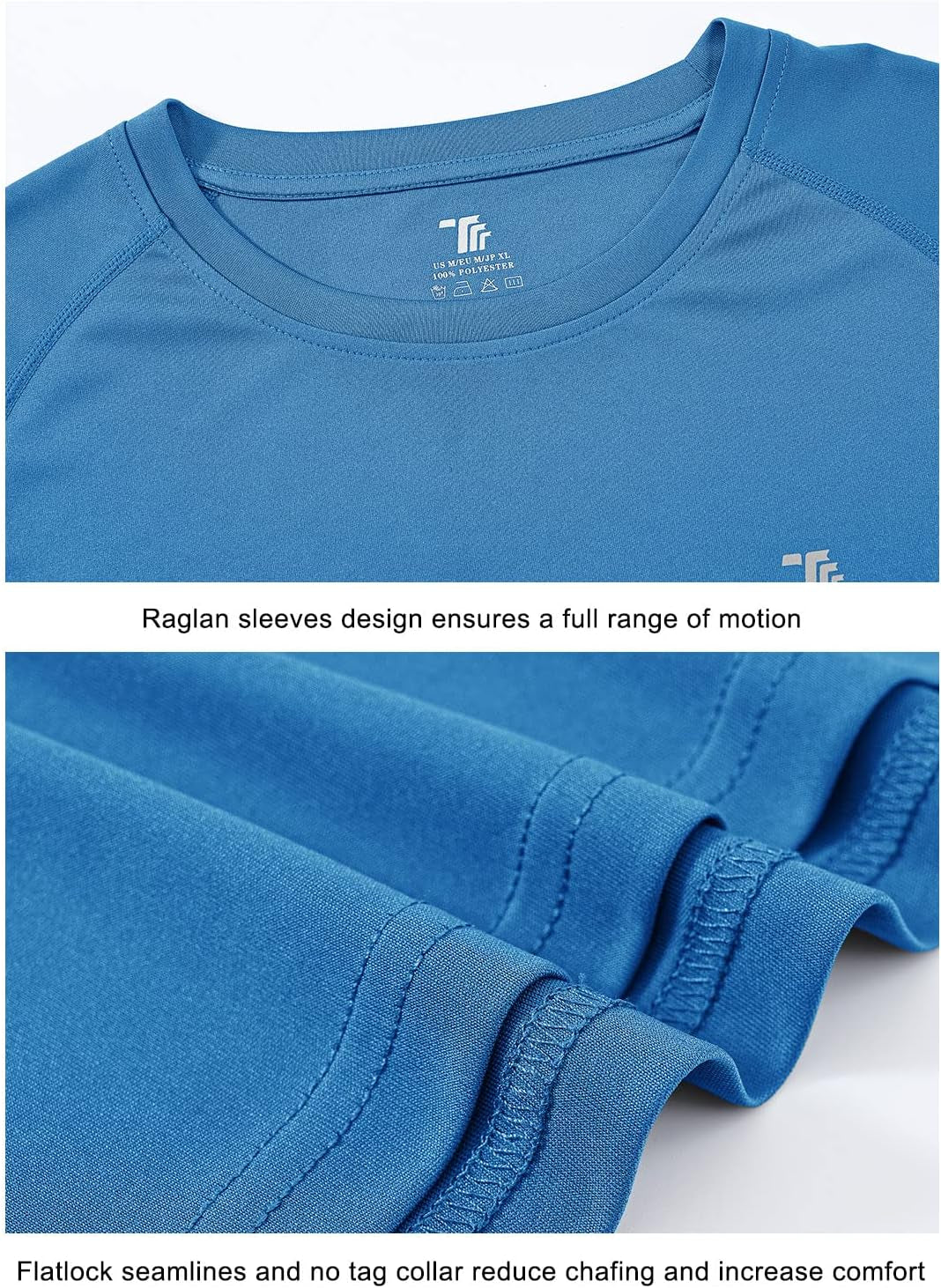 Mens Sun Protection Hiking Shirts Long Sleeve Water UPF 50+ SPF UV Shirts Lightweight Fishing Hiking Swimming