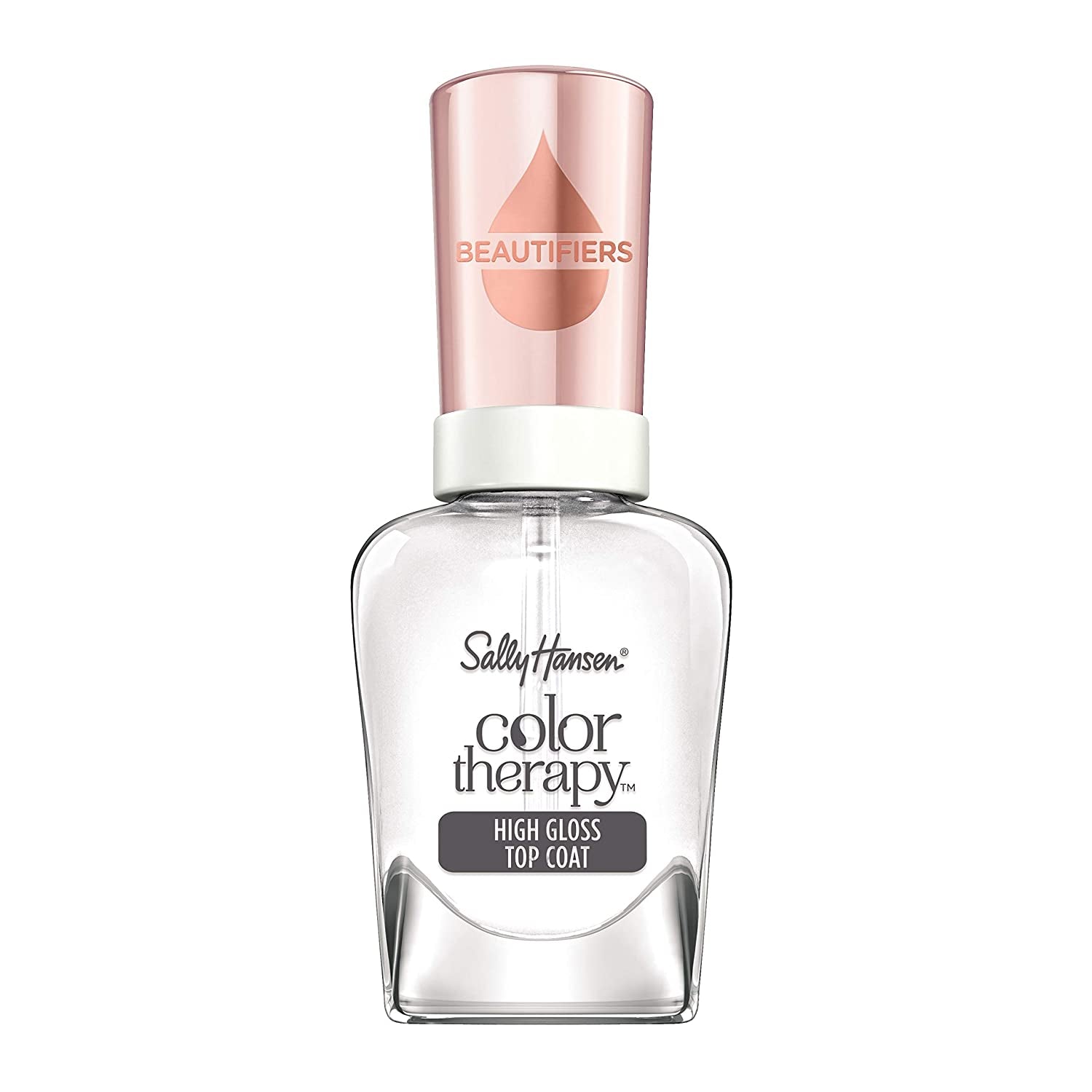 Color Therapy™ Beautifiers High Gloss Top Coat, Glossy, 35 Fl Ounce, Top Coat Nail Polish, Top Coat for Nails, Nail Strengthener, Nail Strengthening Polish, Argan Oil