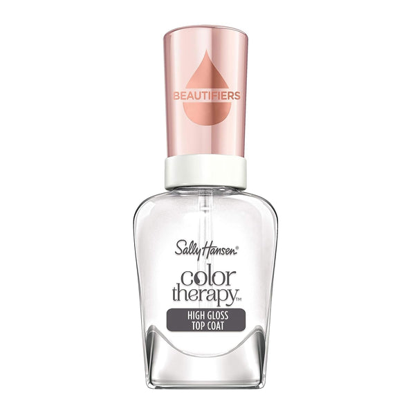 Color Therapy™, High Gloss Top Coat, Argan Oil, Long Lasting, Healthy Nails, Clear Nail Polish