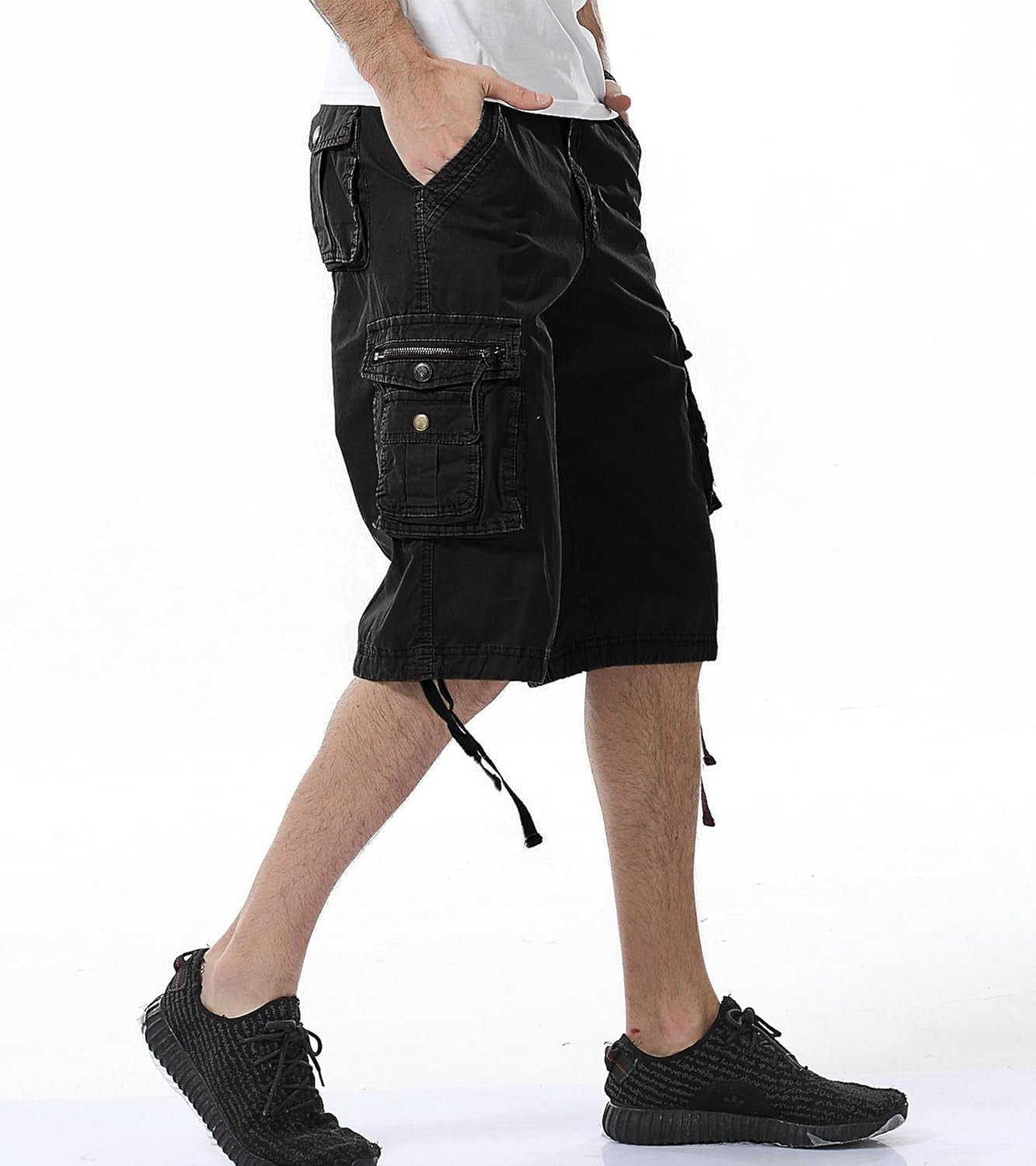 Mens Cargo Shorts Cotton Relaxed Fit Camouflage Camo Cargo Short
