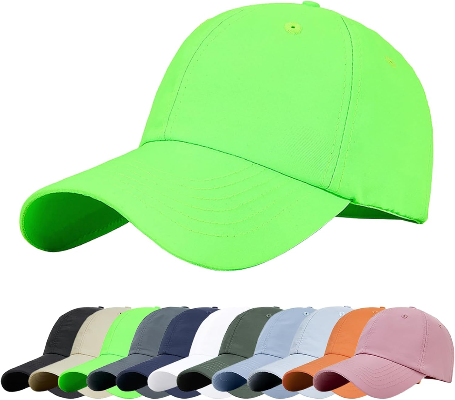 Men Quick Dry Sport Baseball Cap, Men'S Athletic Fitted Cap, Adjustable anti UV Outdoor Sun Hat
