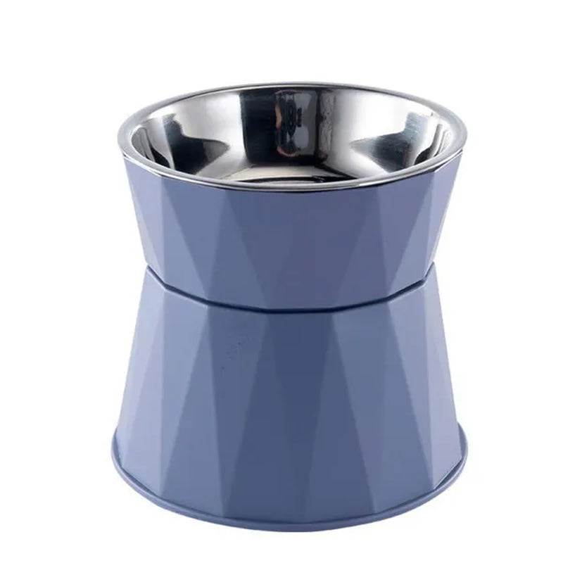 Stainless Steel Kitten Bowl High Foot Dog Bowl Neck Protector Cat Pet Food Water Bowl Pet Feeding Cup Pet Feeder Bowl