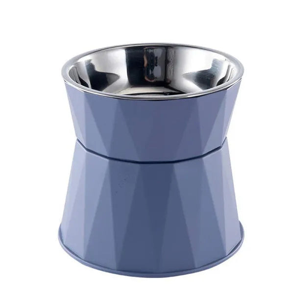 Stainless Steel Kitten Bowl High Foot Dog Bowl Neck Protector Cat Pet Food Water Bowl Pet Feeding Cup Pet Feeder Bowl