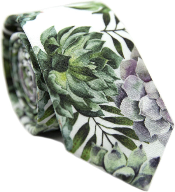 Men'S Skinny Tie Floral Print Cotton Necktie, Great for Weddings, Groom, Groomsmen, Missions, Dances, Gifts.