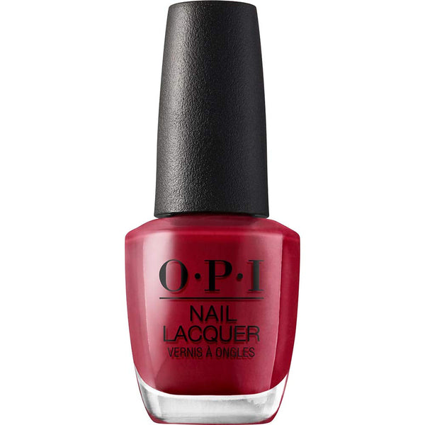 OPI Nail Lacquer, Chick Flick Cherry, Red Nail Polish, 0.5 fl oz