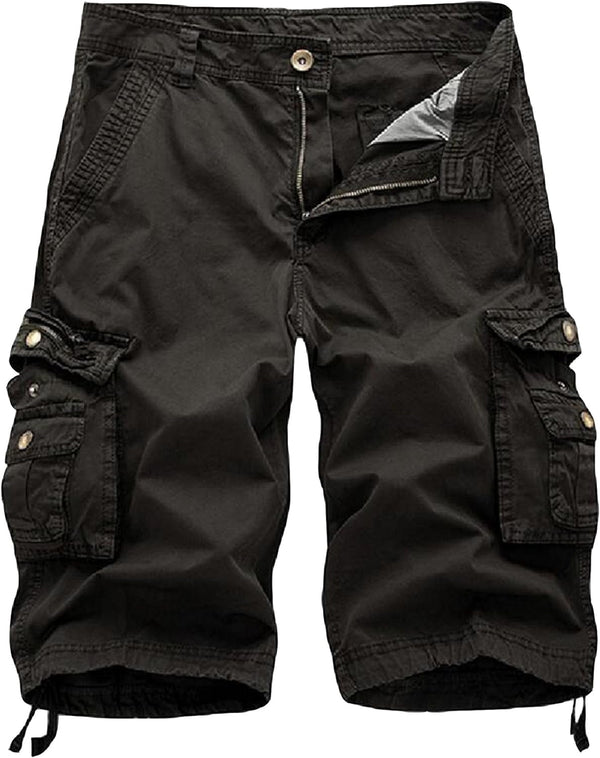 Men'S Camo Cargo Shorts Relaxed Fit Multi-Pocket Outdoor Camouflage Cargo Shorts Cotton