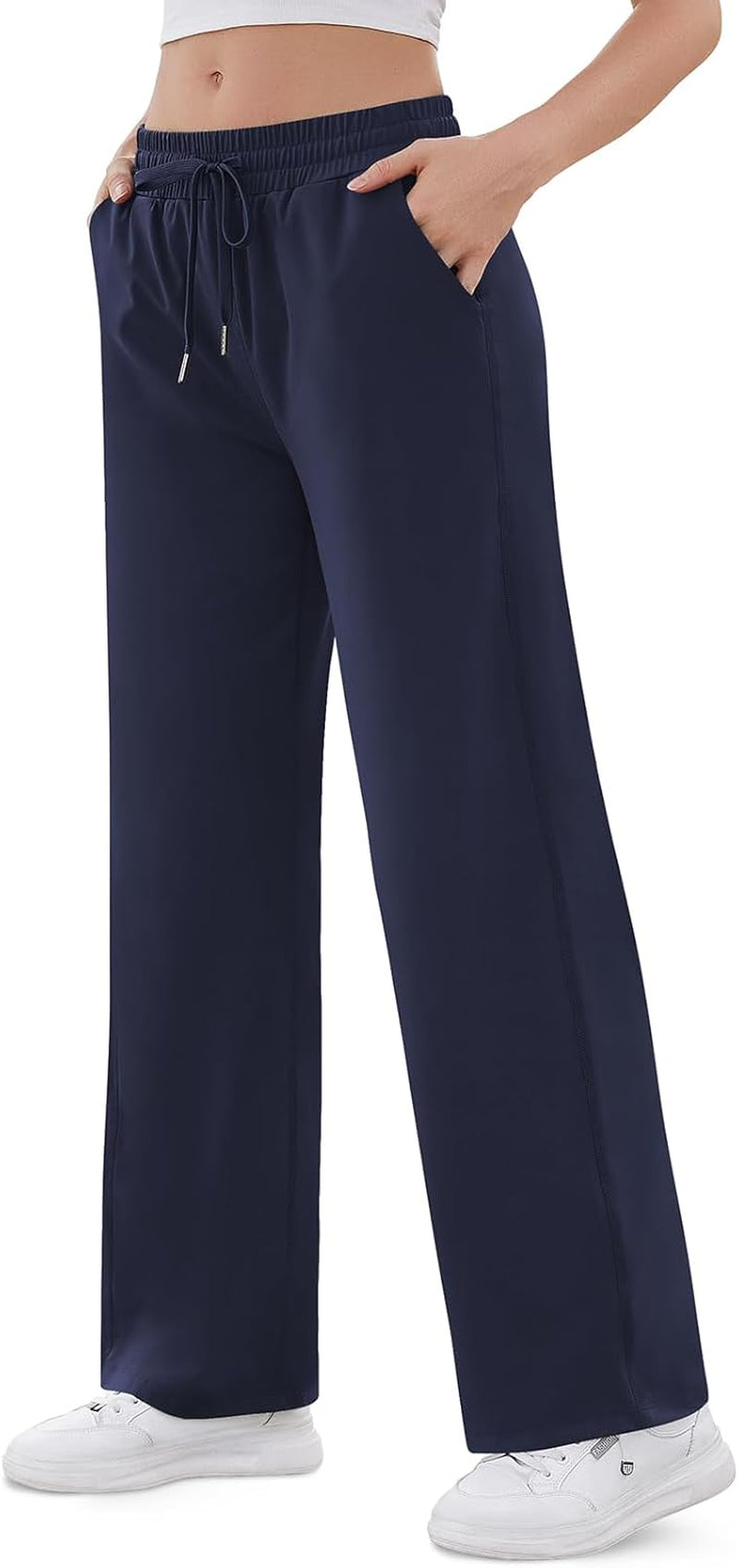 Women'S Straight Leg Sweatpants High Wasited Athletic Pants Workout Jogger Sweat Pants with Pockets- 29"/20" Inseam