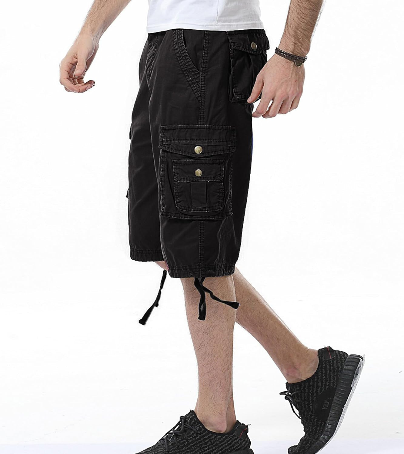 Mens Cargo Shorts Cotton Relaxed Fit Camouflage Camo Cargo Short