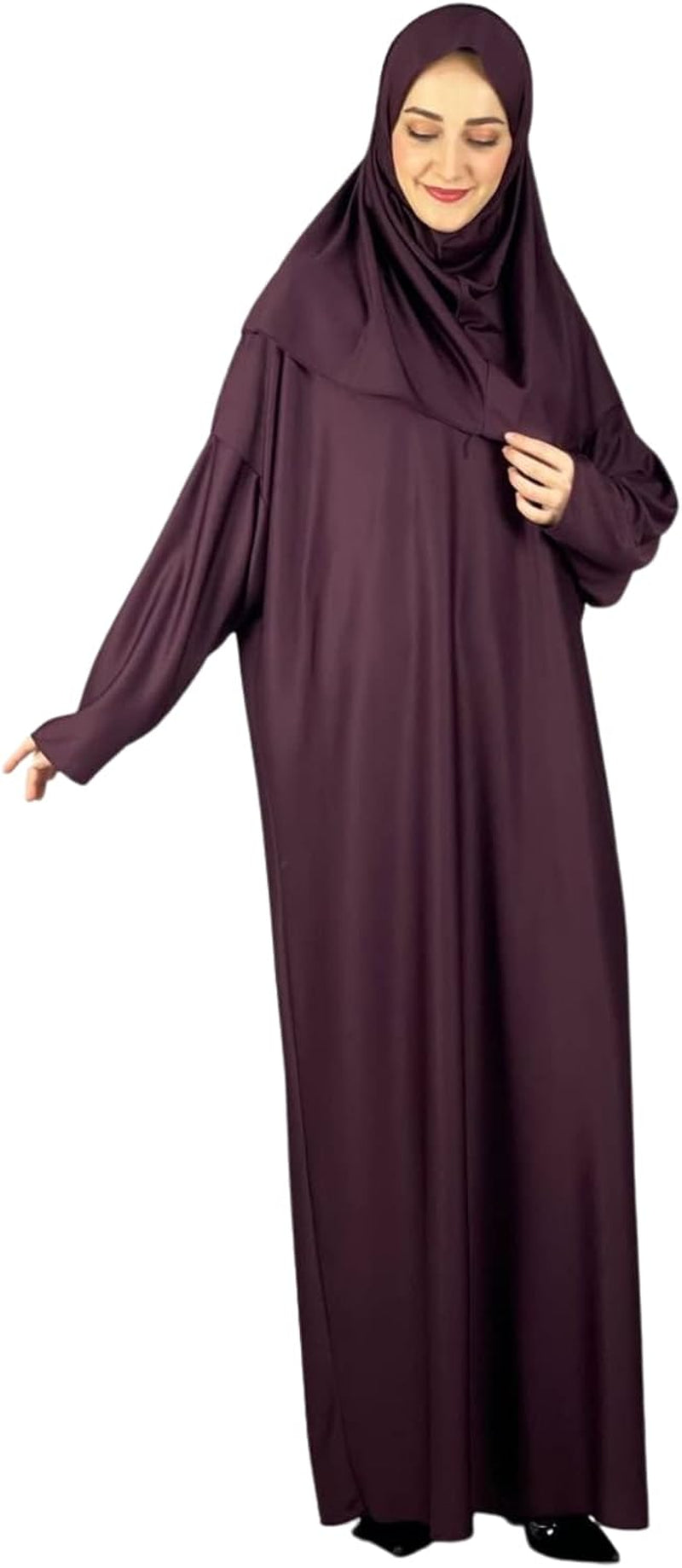 Women Prayer Clothes with Hijab Muslim Outfits Long Robe Abaya Turkish Islamic Dresses Dubai Kaftan with Rosary