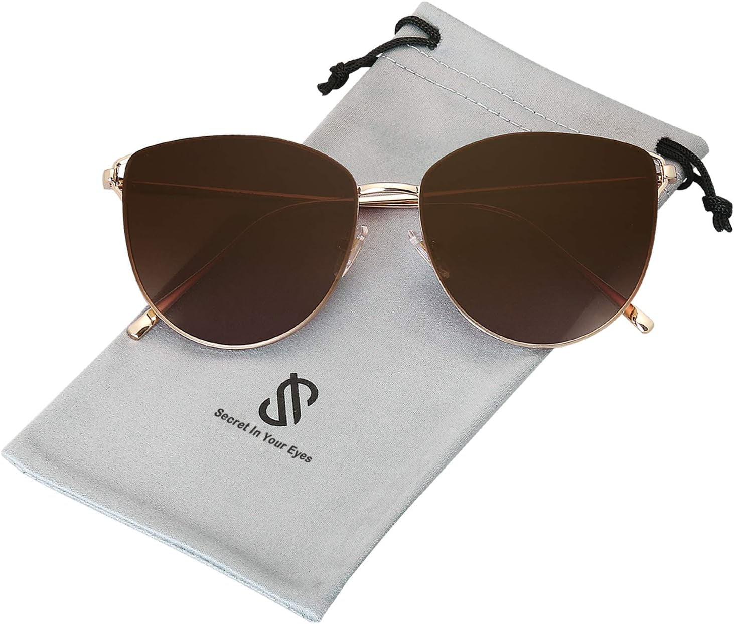 Mirrored Flat Lens Fashion Sunglasses for Women SJ1085