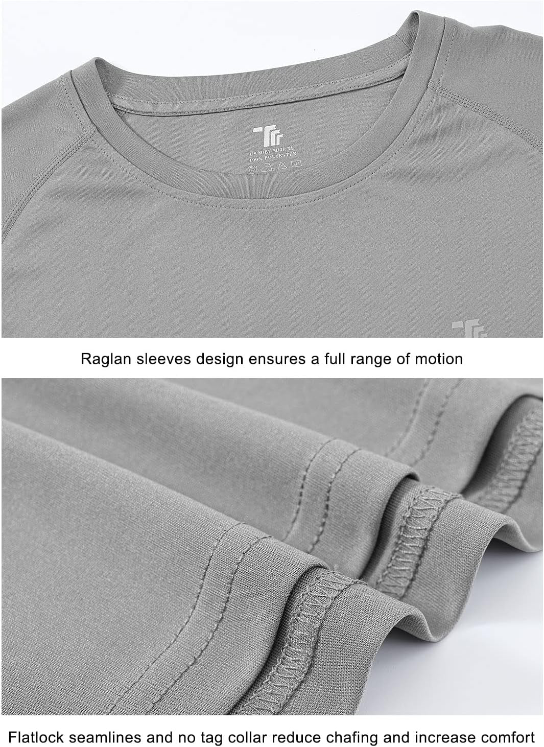 Mens Sun Protection Hiking Shirts Long Sleeve Water UPF 50+ SPF UV Shirts Lightweight Fishing Hiking Swimming