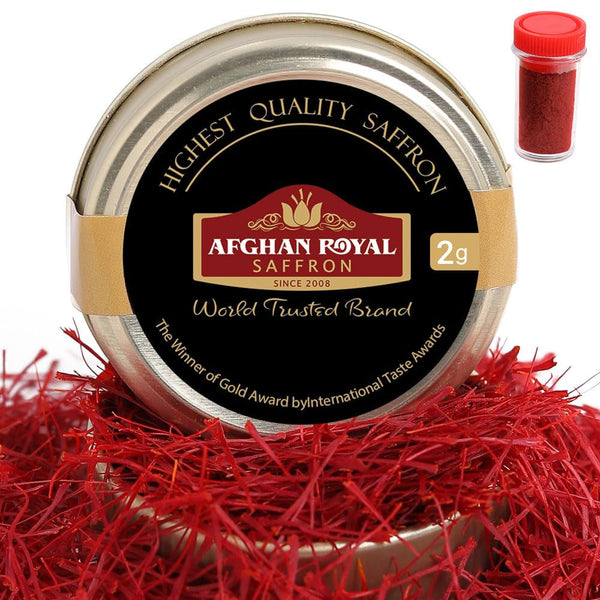 , Exceptional Saffron Threads, Safron, Extra Super Negin Saffron, Saffron Spice, Saffron Tea, Saffron Rice, Kesar Saffron,Organic Saffron Threads with Saffron Powder (2 Grams)