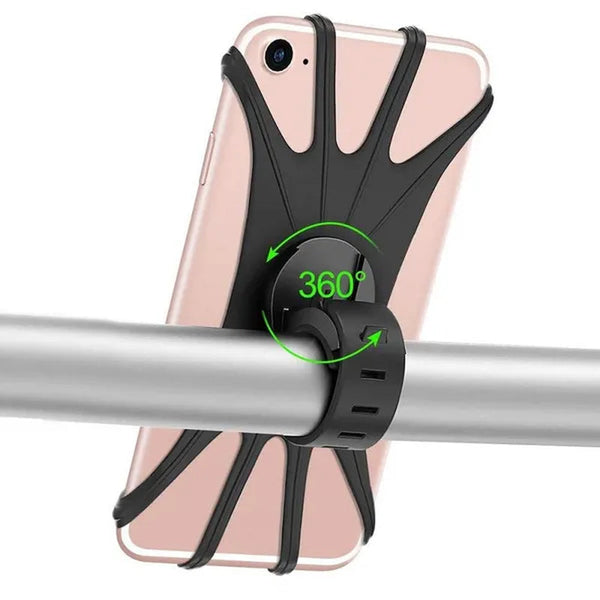 Silicone Bicycle Phone Holder Motorcycle for Mobile Phone Stand Bike GPS Clip Quick Mount