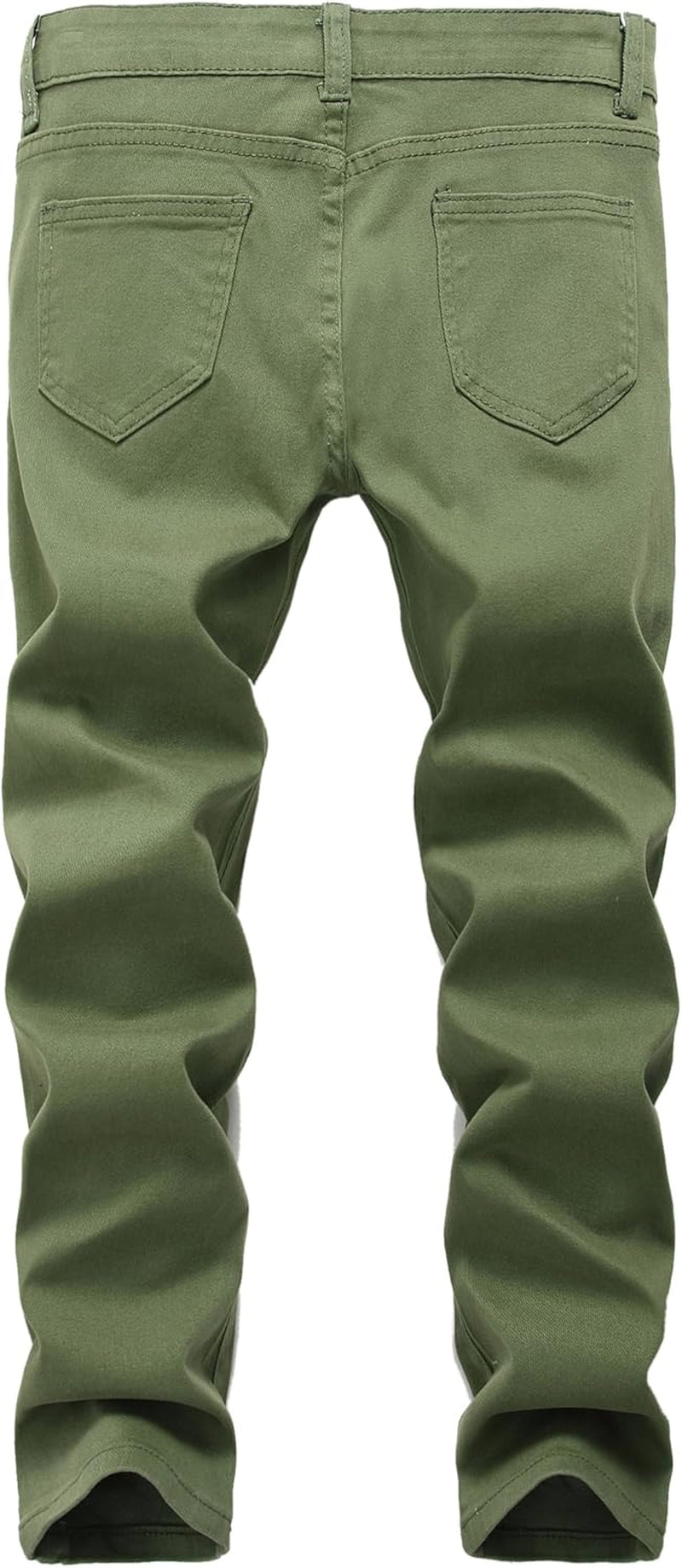 Boy'S Skinny Fit Ripped Destroyed Distressed Stretch Slim Jeans Pants