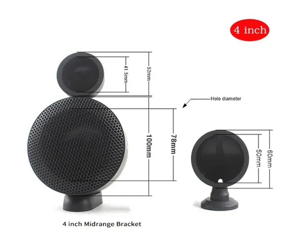 4" Car Audio Modified Three-Way Tweeter Speaker Bracket A-Pillar Speaker Boxes
