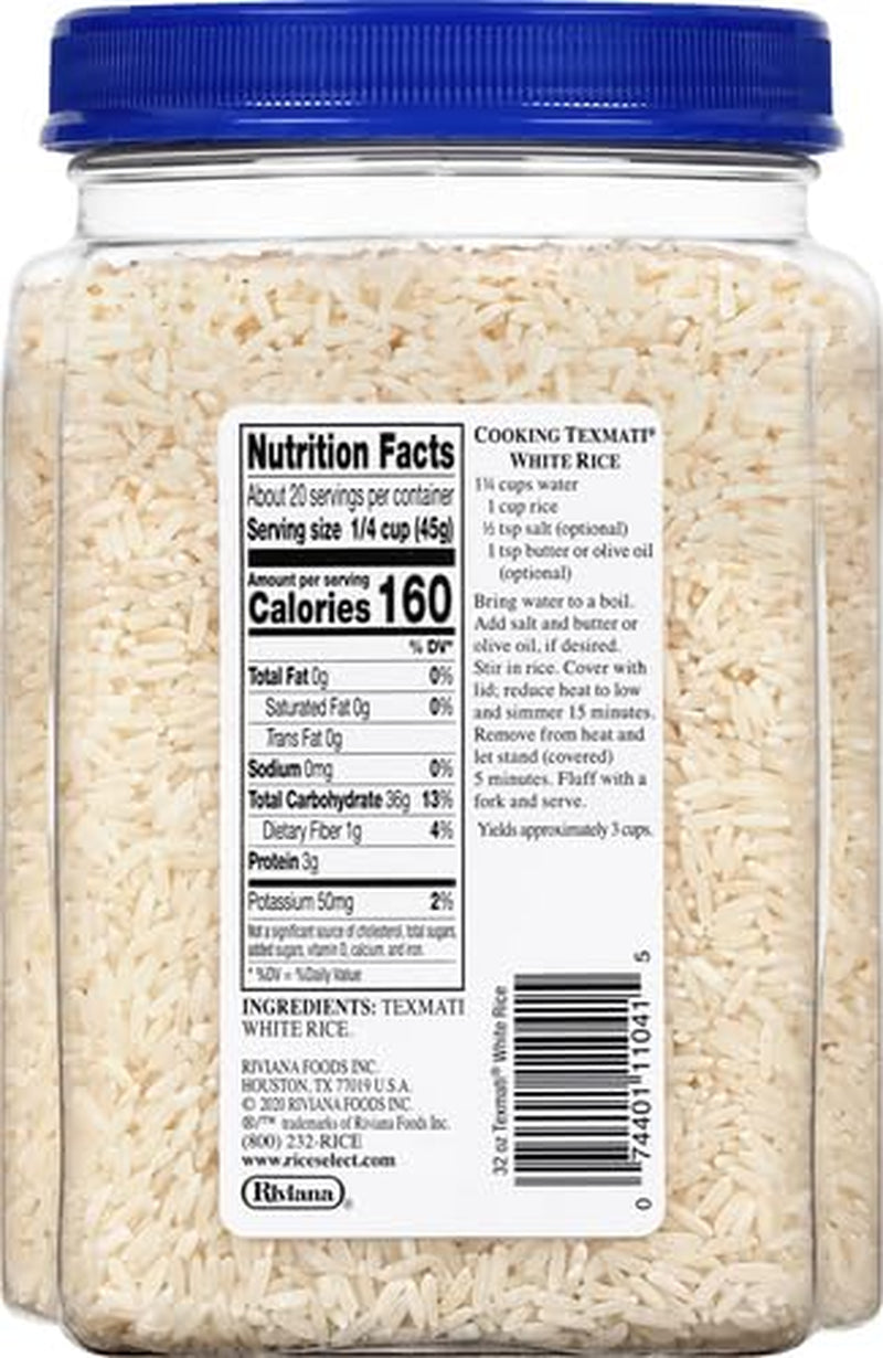 Texmati White Rice, Long Grain American Basmati, 32 Oz