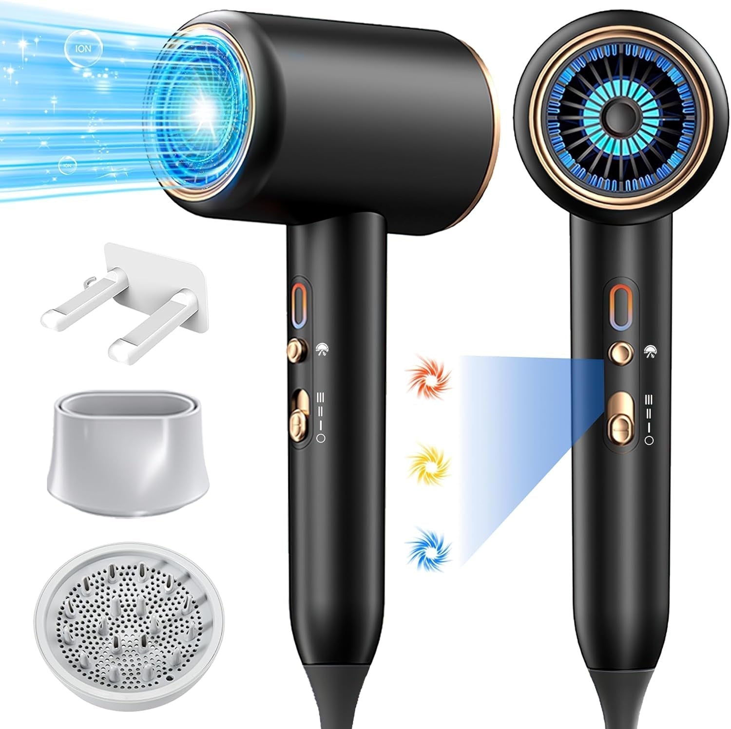 Quick Heat-Up & Constant Temperature,Black