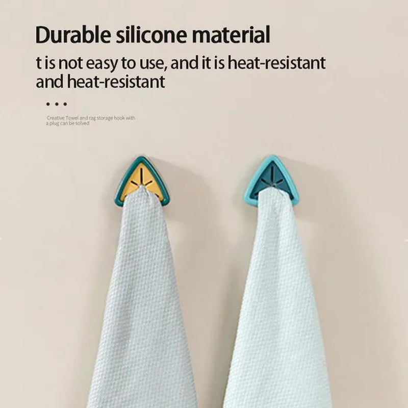 1/2/4 pcs Kitchen Originality Towel Rack No Punching Storage a Hook Dishcloth Stopper Pylons Wipe The Towel Shelf
