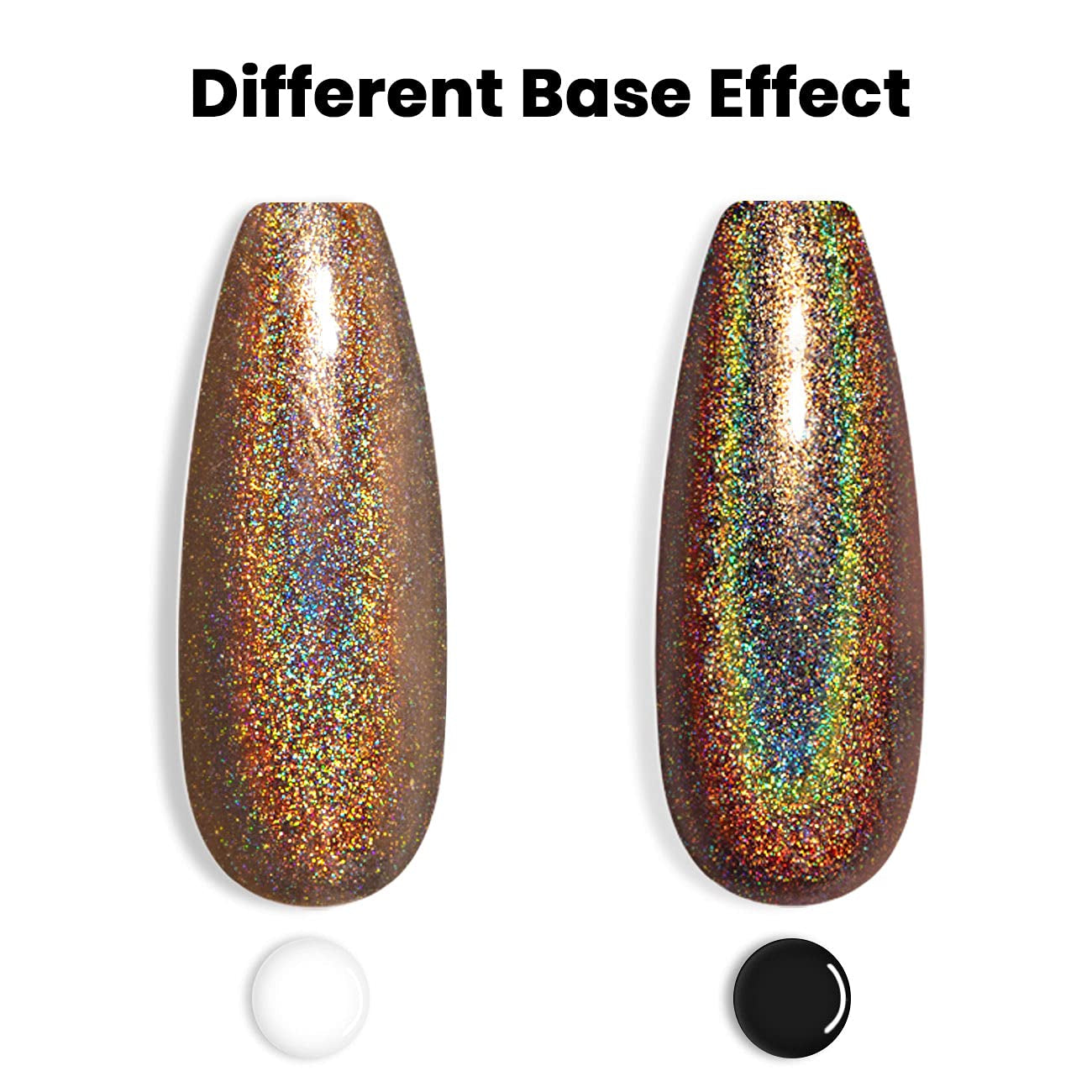 Holographic Nail Polish Caramel Brown Gel Polish Mermaid Unicorn Effect Soak off Nail Gel Curing Required Nail Art Home Gel Manicure