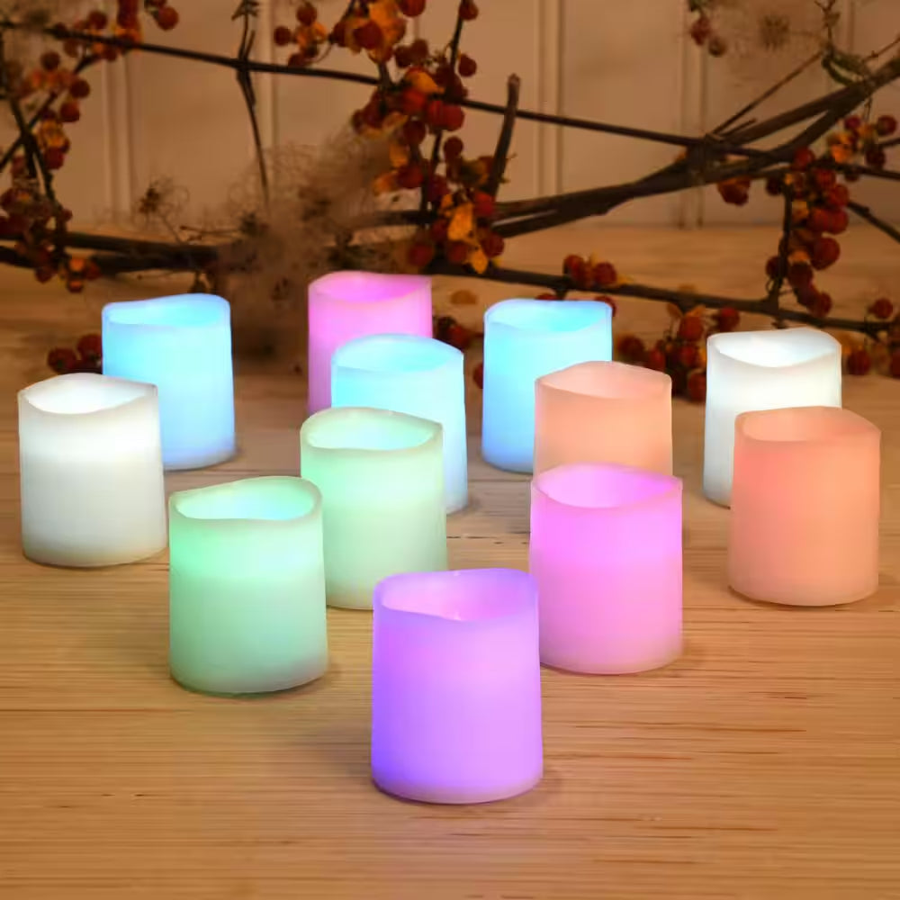 1.5 In. H Color Changing Votive LED Candle (Set of 12)