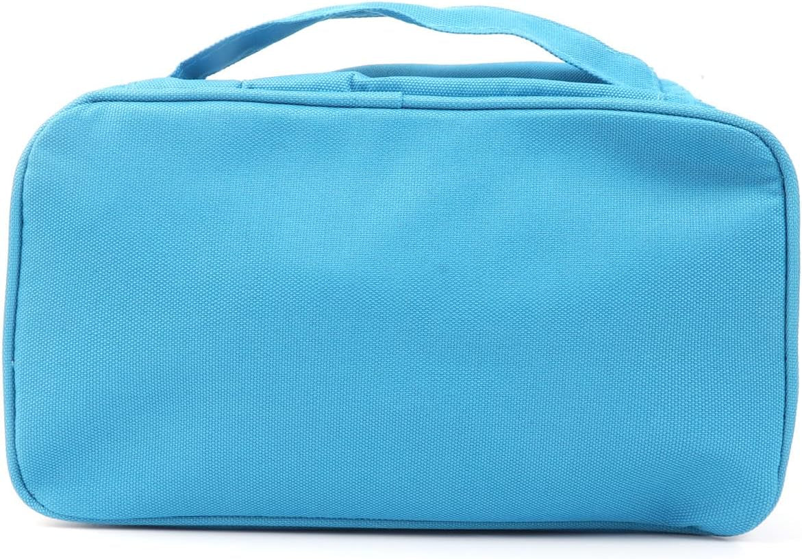 First Aid Bag First Aid Kit Empty Medical Storage Bag Red Trauma Bag for Emergency First Aid Kits Car Workshop Cycling Outdoors (Blue Handle)