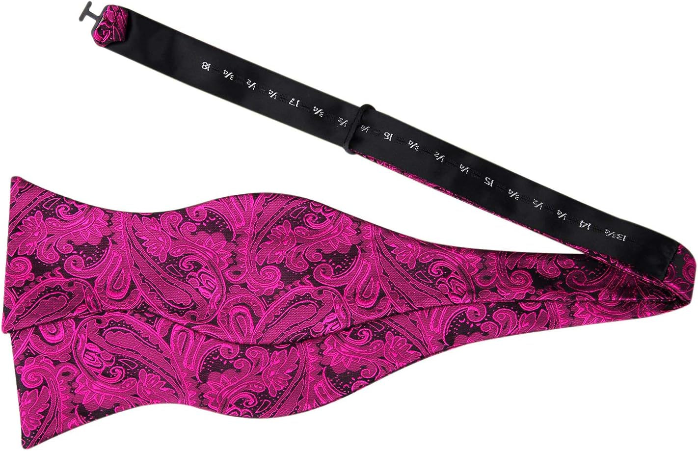 Mens Paisley Jacquard Self-Tie Bow Tie Pocket Square Set