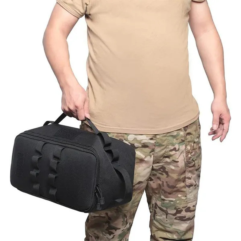 Outdoor Camping Gas Tank Storage Bag Large Capacity Ground Nail Tool Bag Gas Canister Picnic Cookware Utensils Kit Organizer