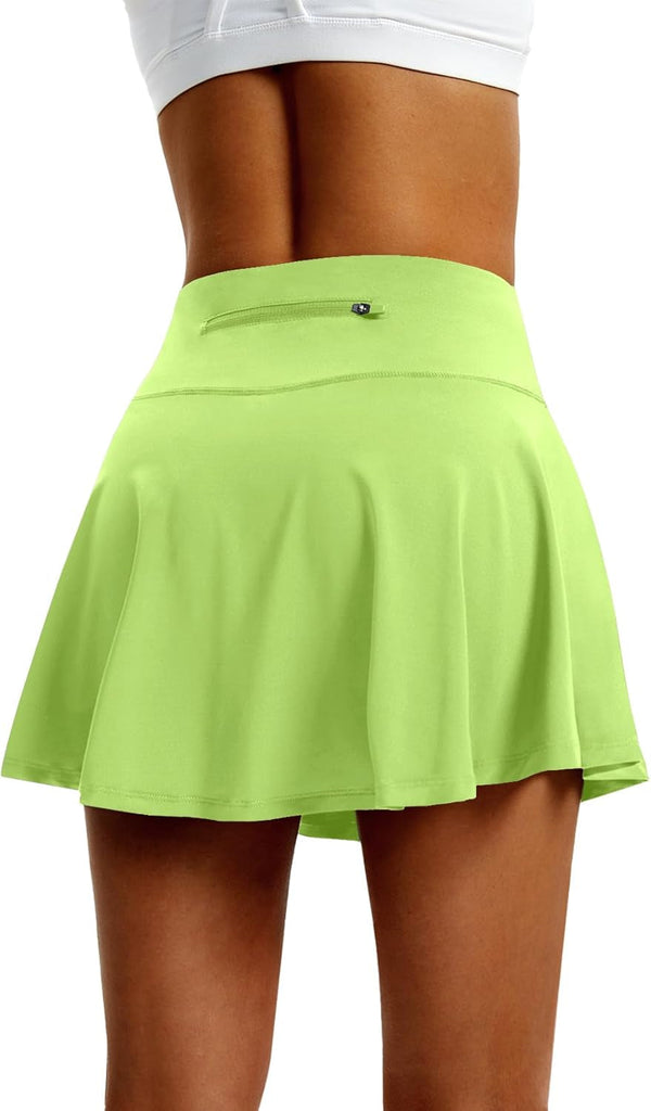 Women'S High Waist Pleated Tennis Skirt with 4 Pockets Lightweight Athletic Golf Skorts Skirts for Running Workout