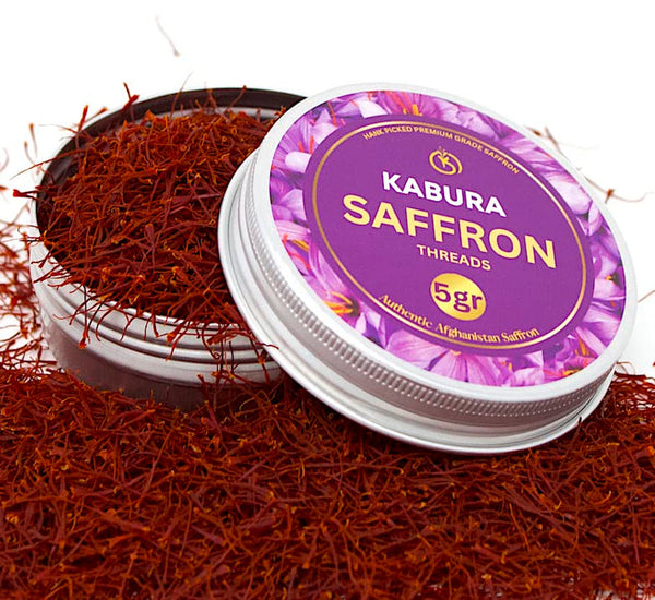 5 Grams , Authentic Saffron Threads, Premium All-Red Saffron, Grade A+ Best Color, Spice for Tea, Rice, Milk, Soups, Chicken, Curry, Dessert, Paella Super Negin