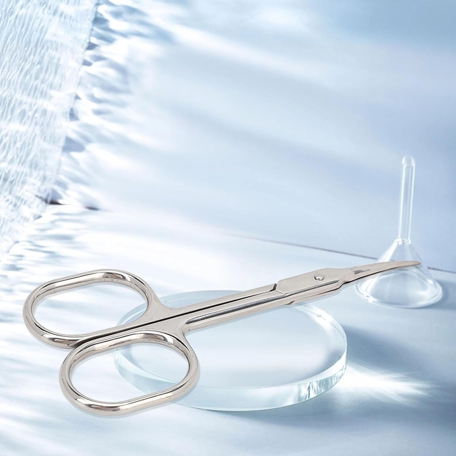 Nail Enhancement Russian Dead Skin Scissors Stainless Steel Cuticle Trimmer Scissors Dead Skin Remover Arc Shaped Cuticle Trimmer Manicure Tool
