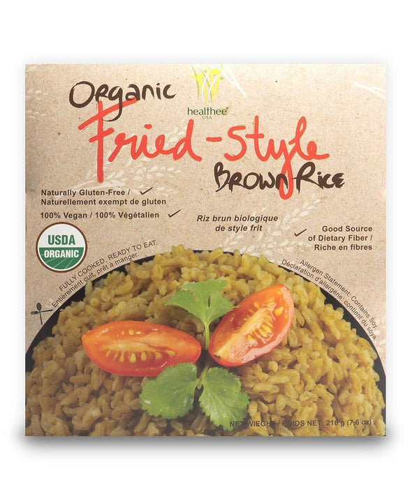 Organic Brown Rice, Gluten Free, Fully Cooked and Ready-To-Eat, USDA Certified Organic, Gmo-Free, Microwaveable (Fried Style, Pack of 4)
