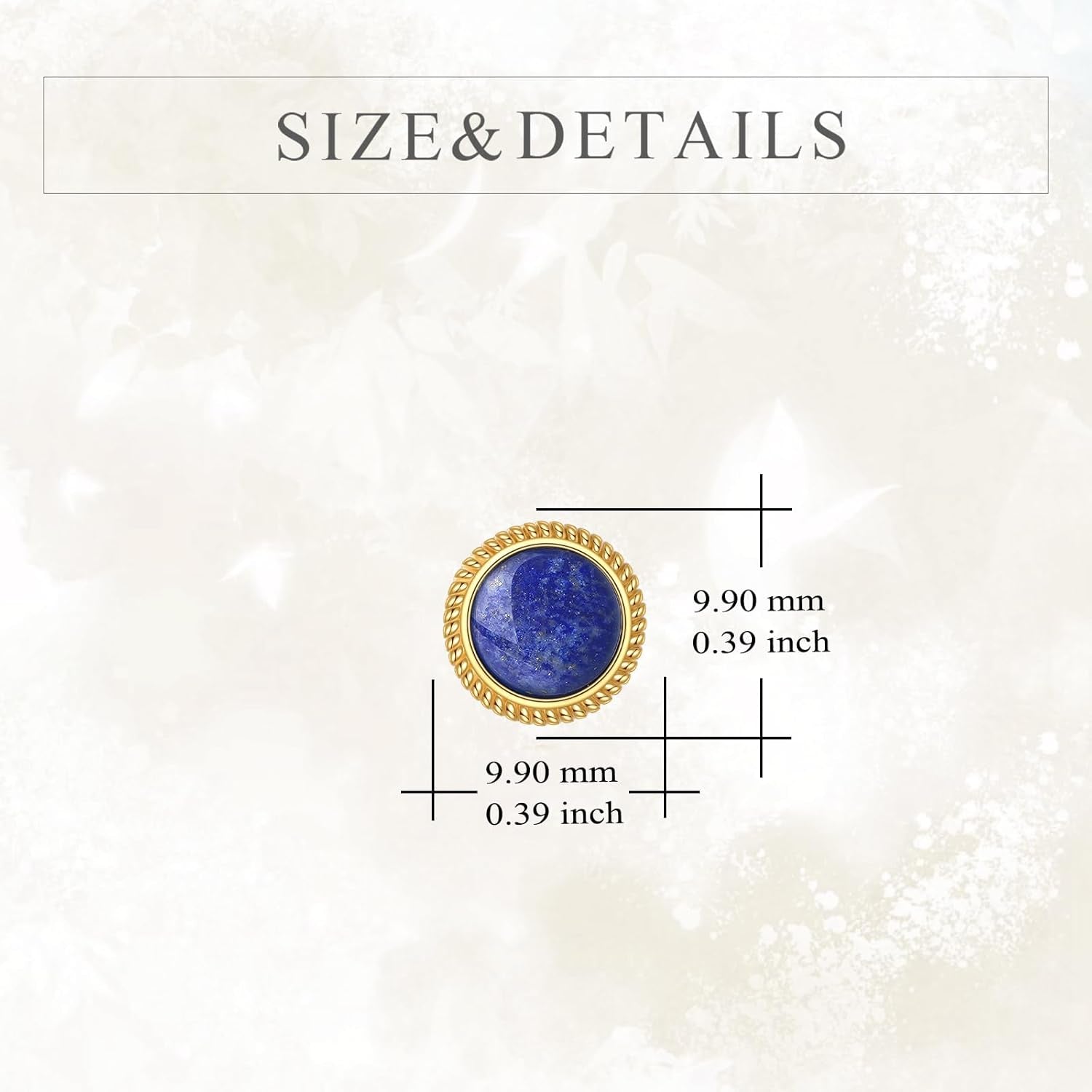 Lapis Lazuli Earrings Sterling Silver Blue Lapis Stud Earrings Natural Gemstone Post Earrings Lapis Lazuli Jewelry for Women