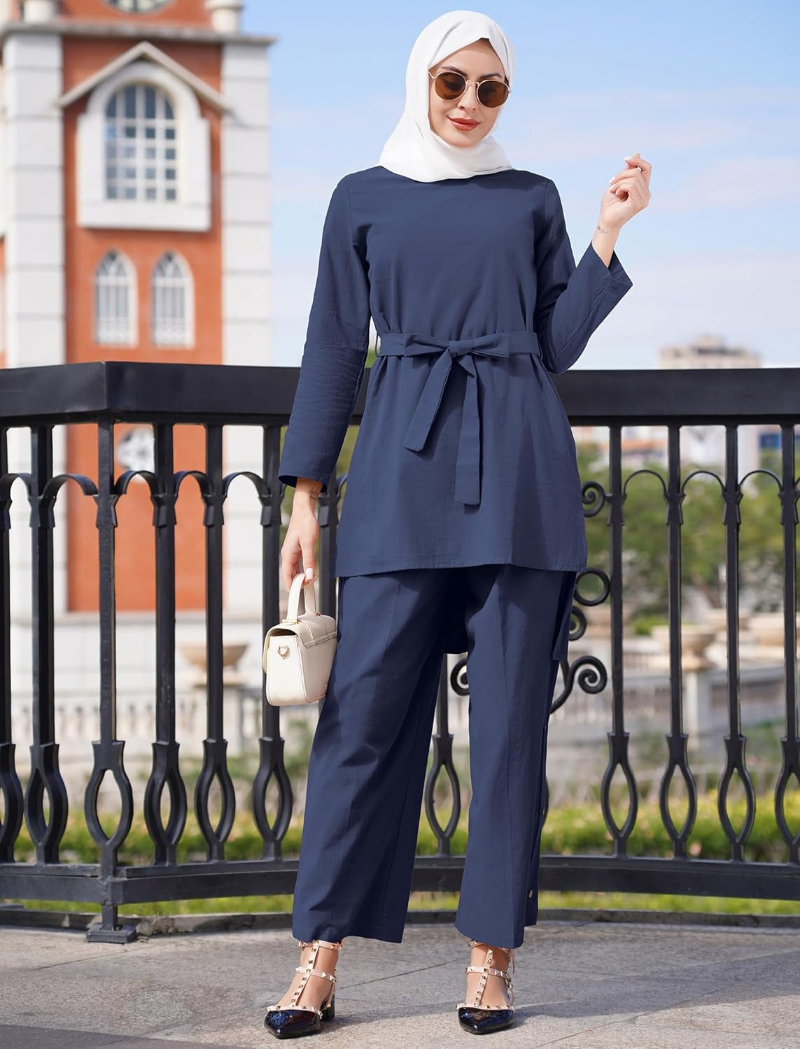 Muslim Clothes for Women Modest Abaya Button down Robe Afghan Loose Pant Dubai Attire Islamic plus Size Boho Caftan