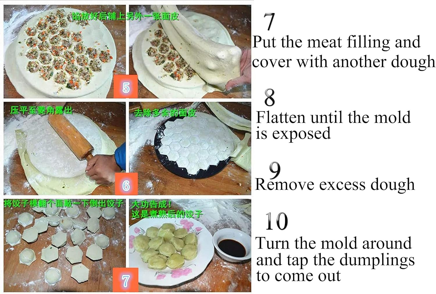 Russian Ravioli Maker Dumplings Mold, Russian Dumplings Maker,Pelmeni Metal Mold - Meat Dumplings - Saves the Dumpling Makers a Lot of Time and Bring Great Family Fun,Must-Have Item in All Kitchens.
