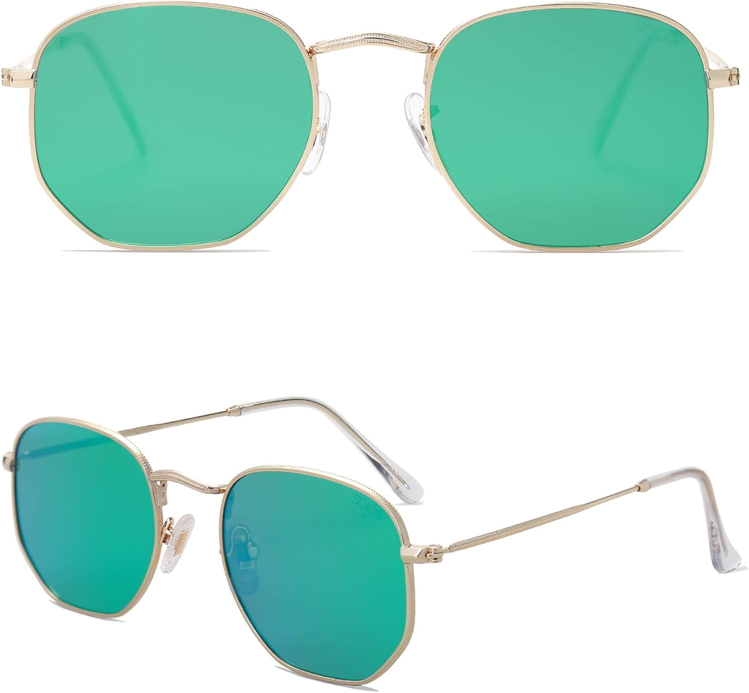 Square Polarized Sunglasses for Women Men Small Hexagonal Polygon Shades SJ1072