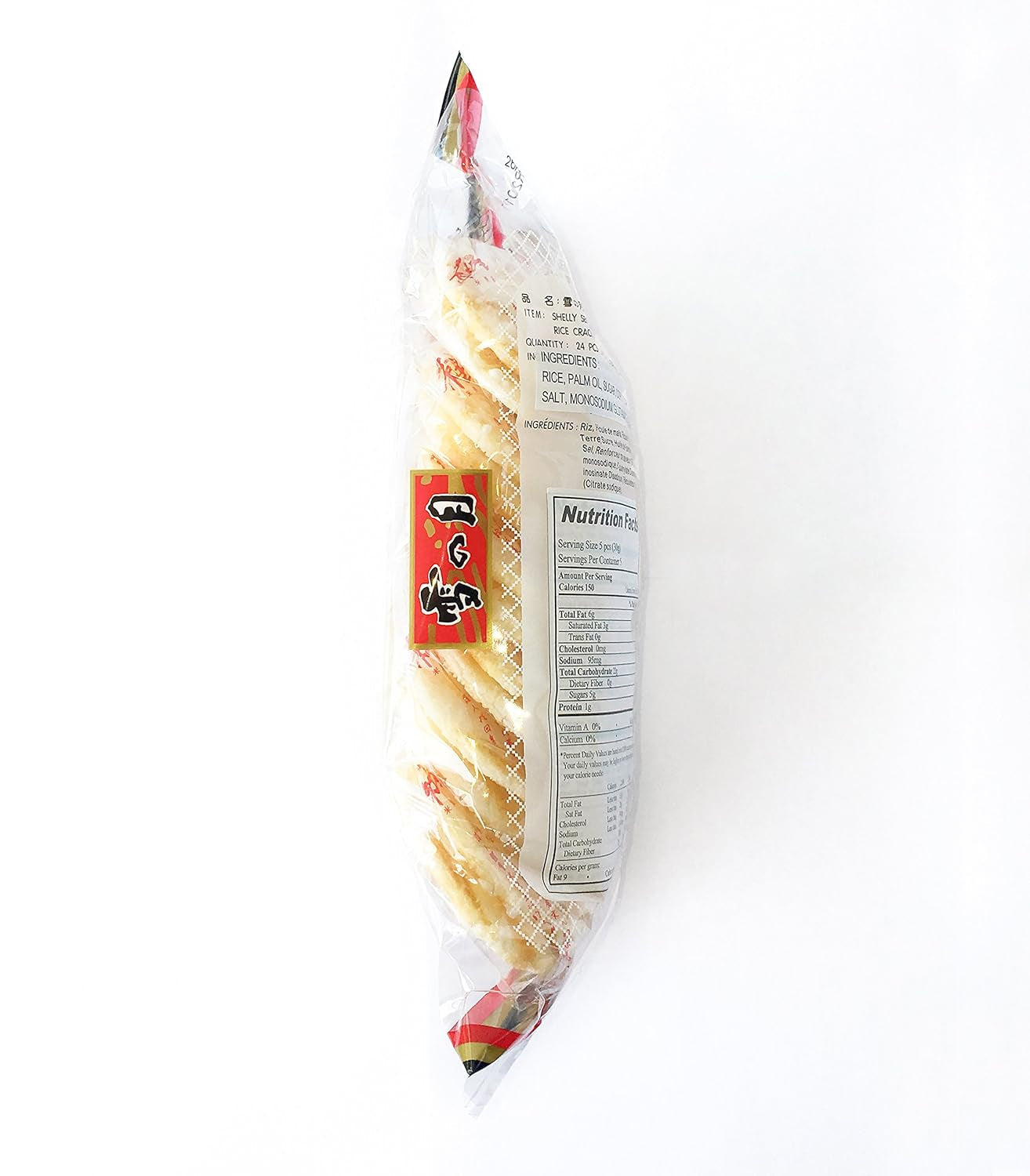 Big Shelly Shenbei Snowy Crispy Rice Cracker Biscuits - Sugar Glazed 5.30 Oz.
