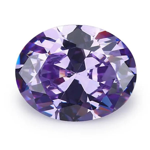 2PC 2.0Ct Loose Gemstone Oval Cut Cubic Zirconia Stone Jewelry Production Craft Bead Grade VVS 6*8Mm /0.23*0.31Inch