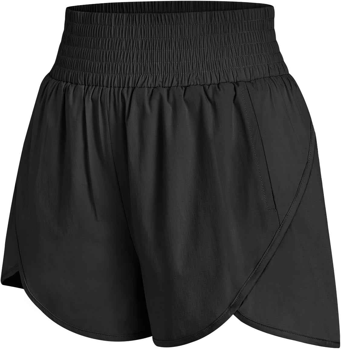 Womens Athletic Shorts High Waisted Running Shorts Gym Workout Shorts Casual Comfy Sport Shorts with Pockets 2025