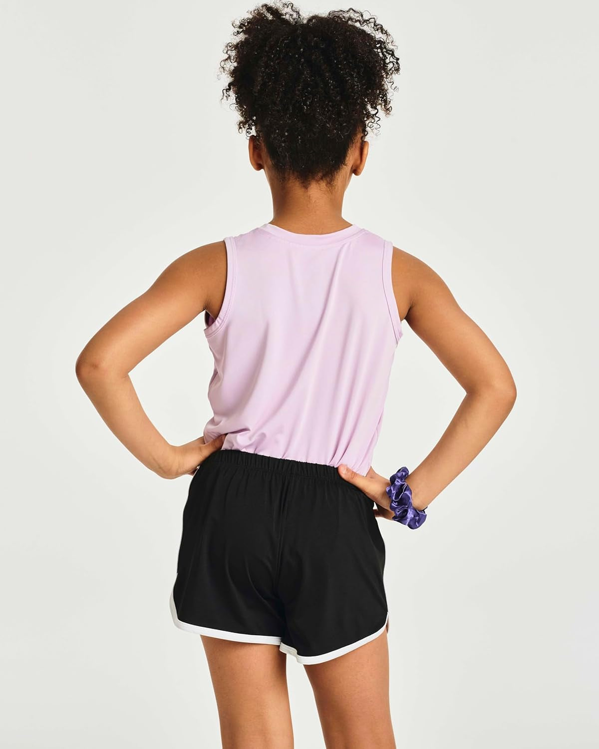 5 Pack: Girls' Dry-Fit Active Athletic Dolphin Shorts (Ages 4-16)