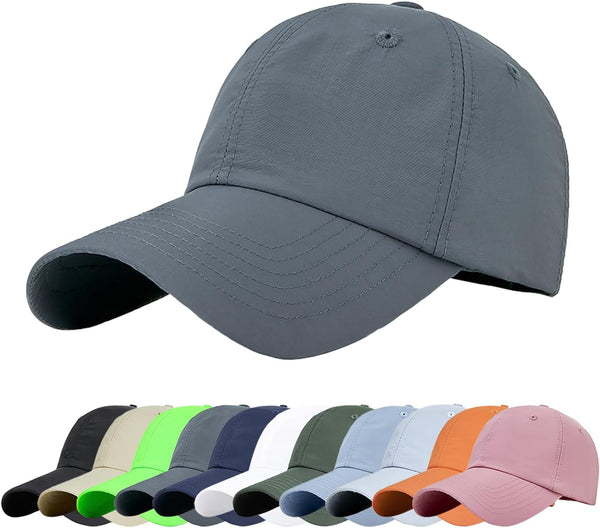 Men Quick Dry Sport Baseball Cap, Men'S Athletic Fitted Cap, Adjustable anti UV Outdoor Sun Hat
