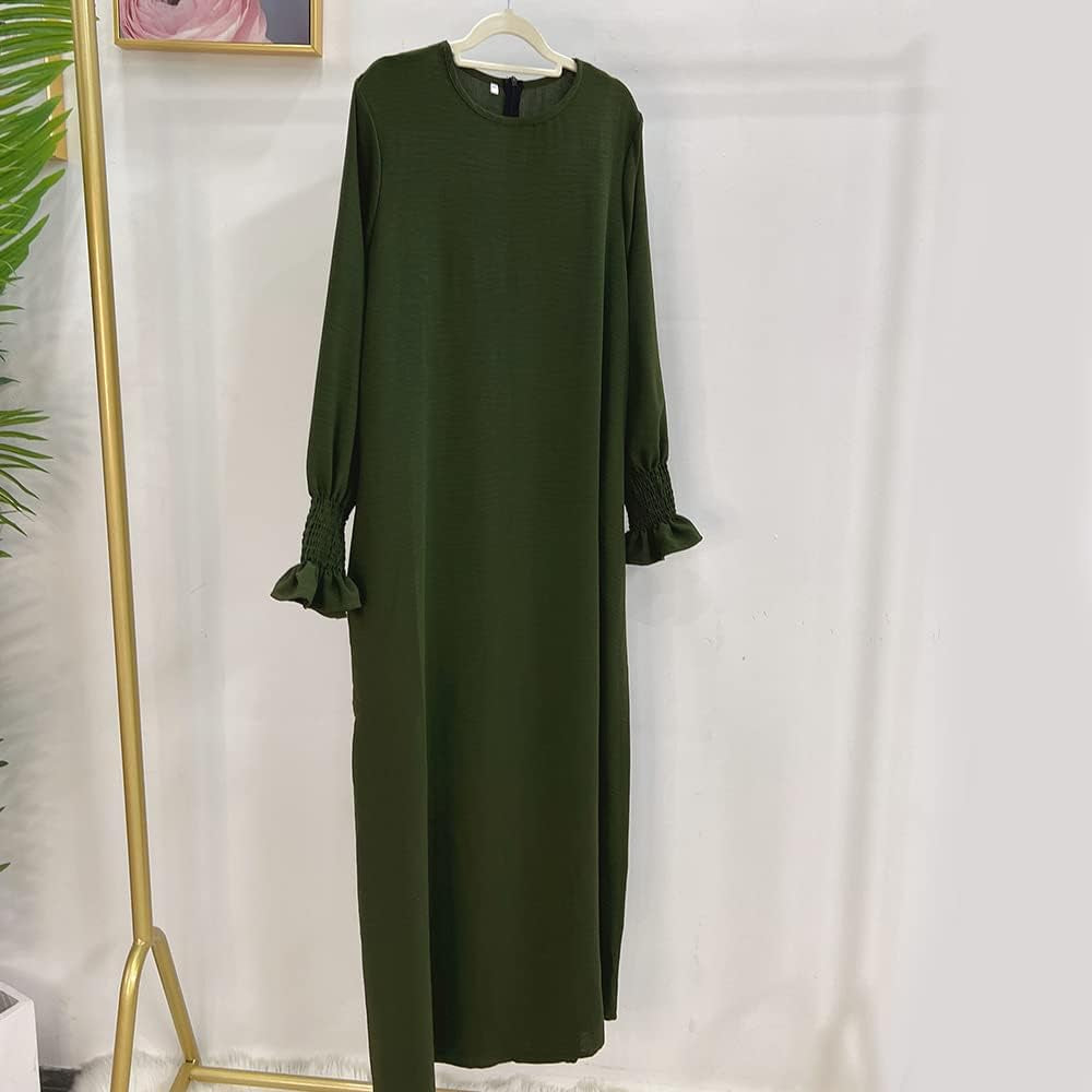 Women Prayer Dress Muslim Ramadan Garment Abaya Dubai Islam Jilbeb Long Dress without Hijab