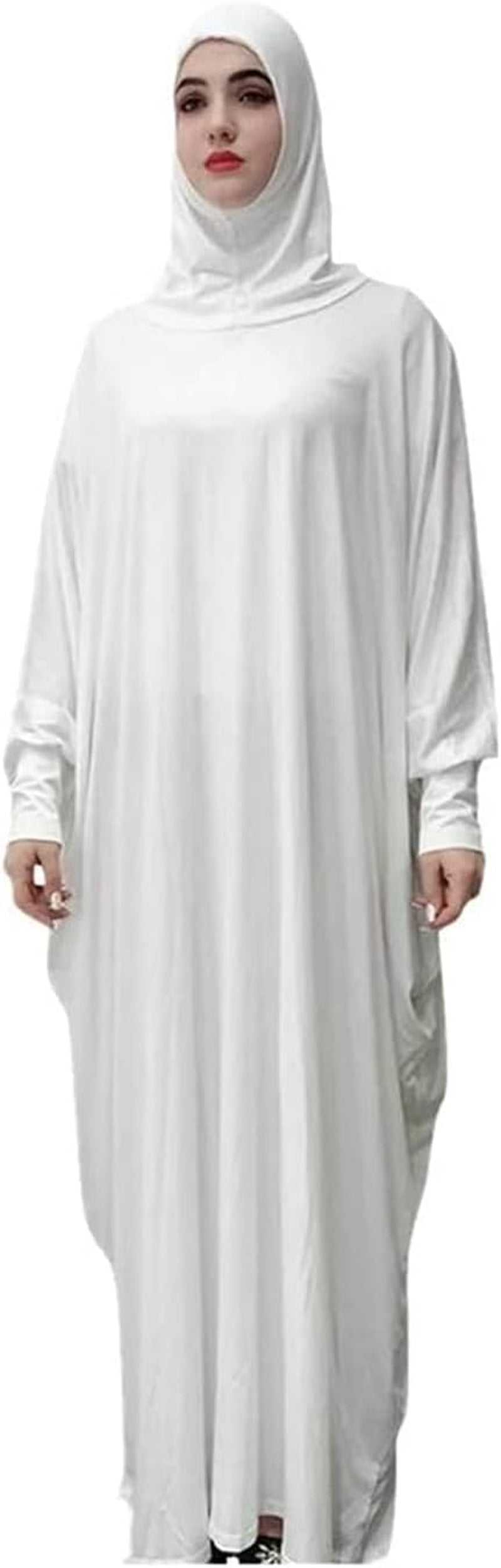 Women'S Muslim Dress One Piece Prayer with Hijab Full Length Dress Abaya Dubai Islam Robe Turkey Caftan